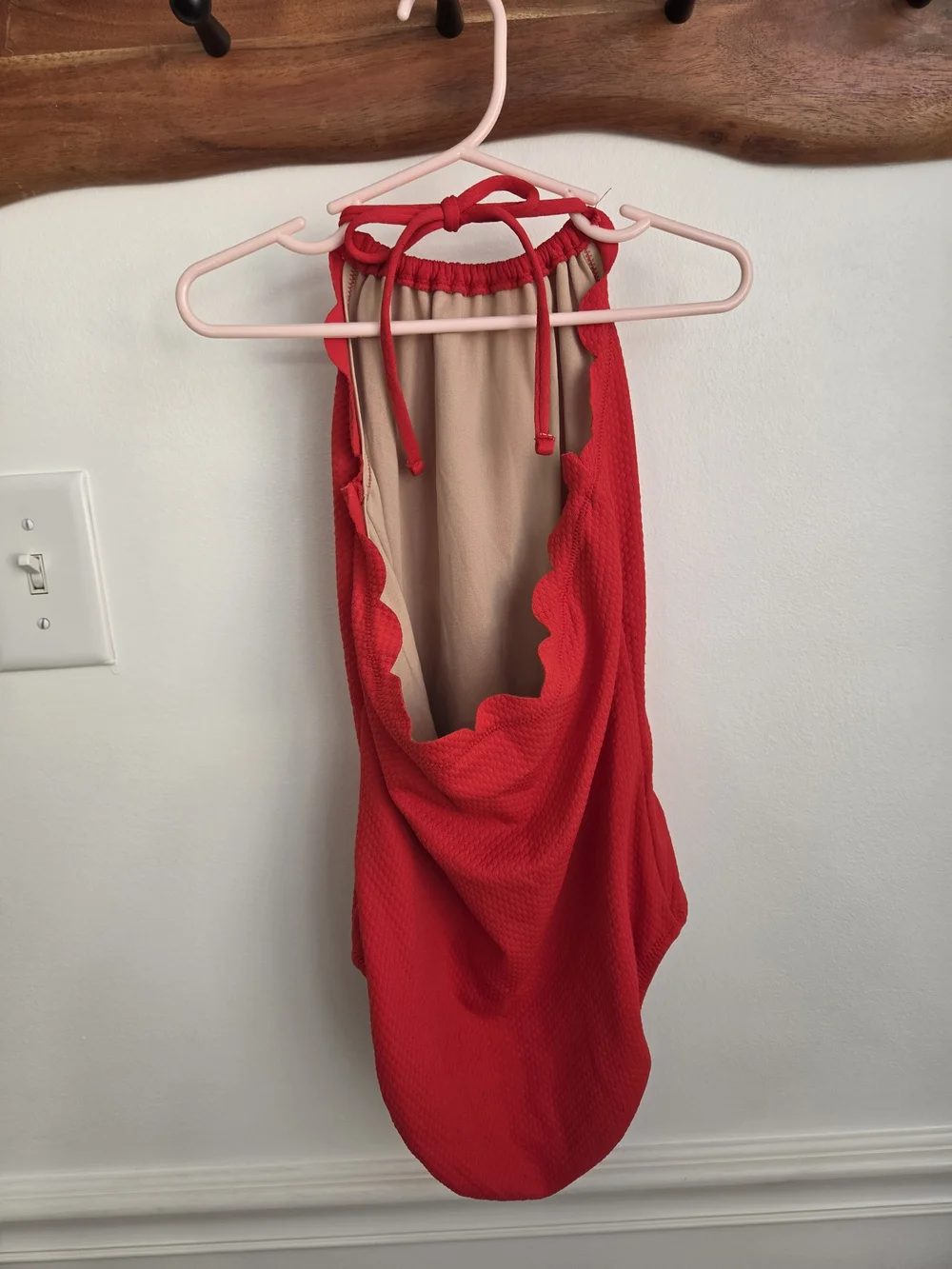 Old Navy Red Girls Halter One-Piece Swimsuit